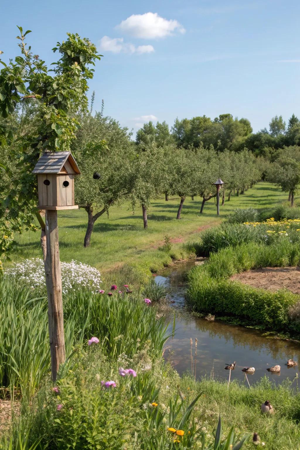 Wildlife habitats support eco-friendly pest control and biodiversity.