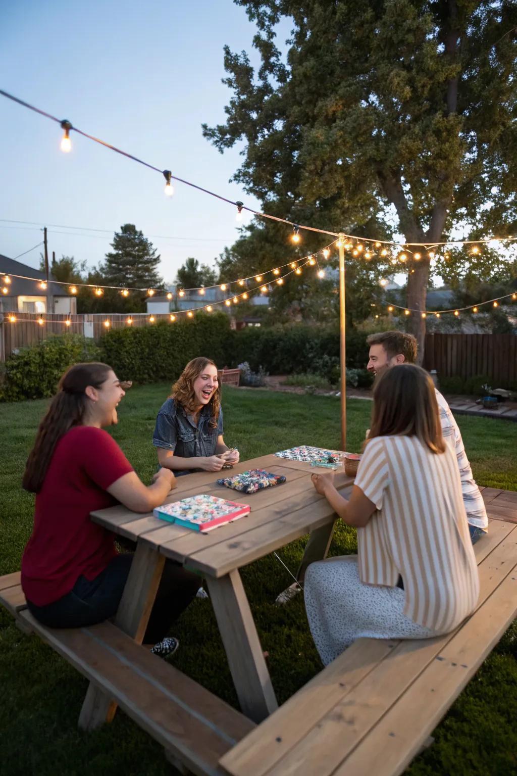 Challenge each other with an interactive game night.
