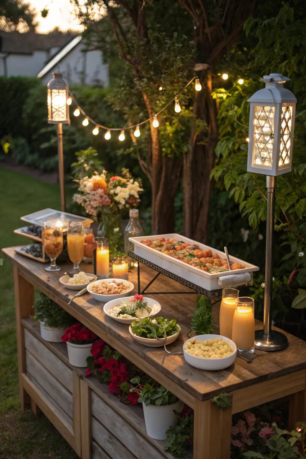 Eco-luxury with enchanting solar lighting.