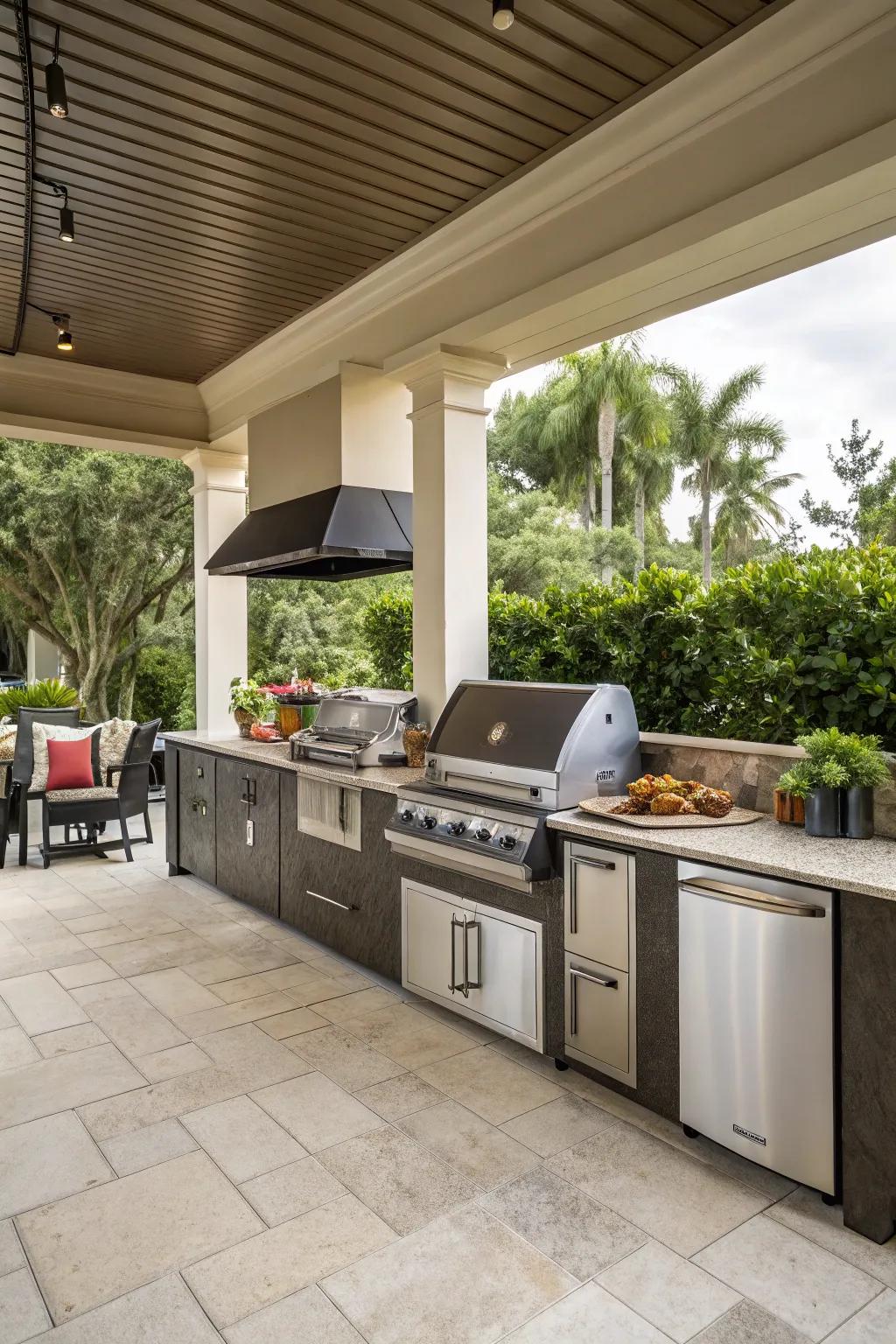 Smart appliances bring high-tech luxury outdoors.