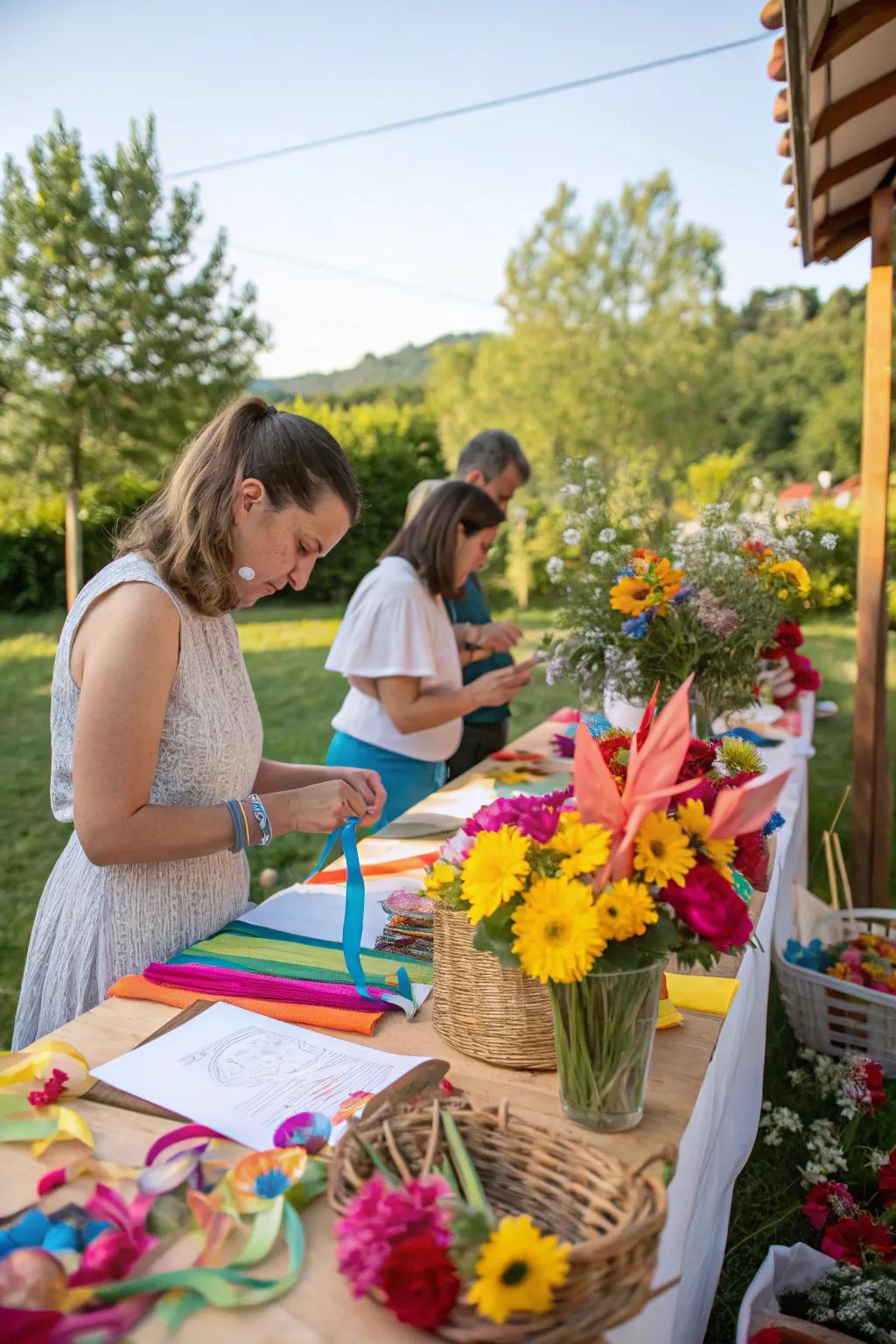 Craft station for making personal keepsakes