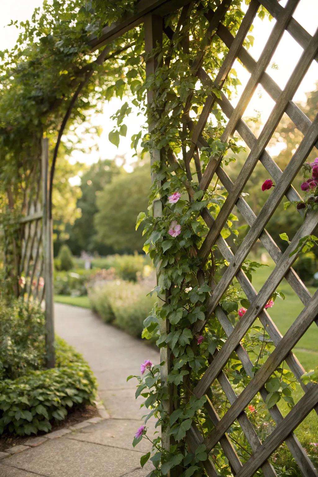 Make a statement with a creative trellis.