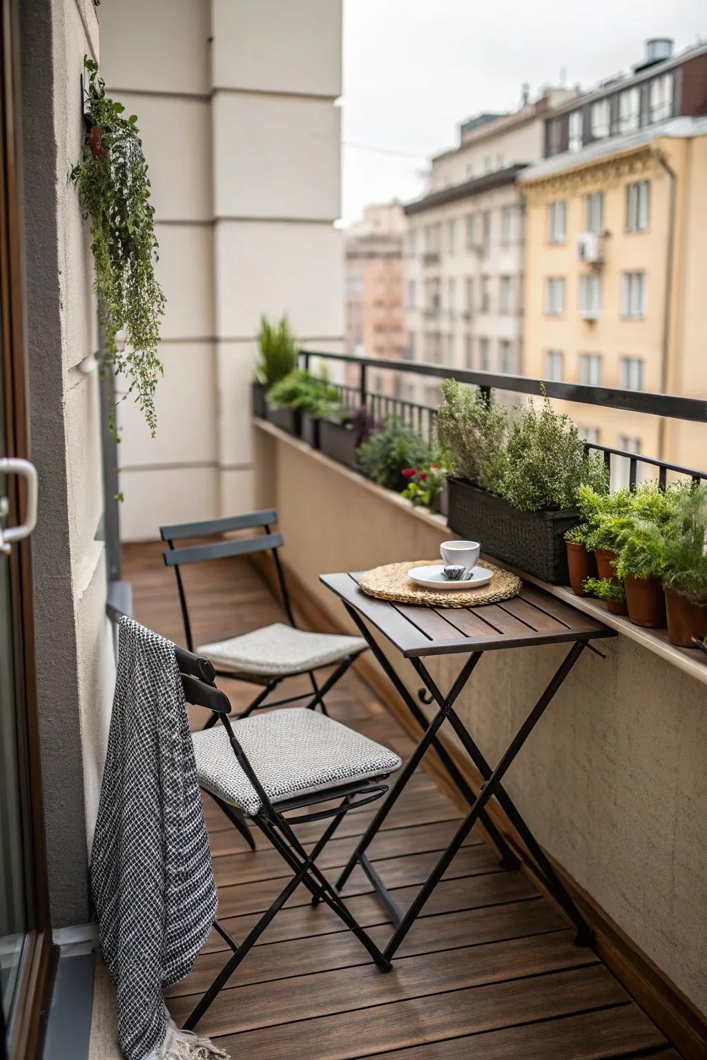 Maximize space with creative terrace solutions.