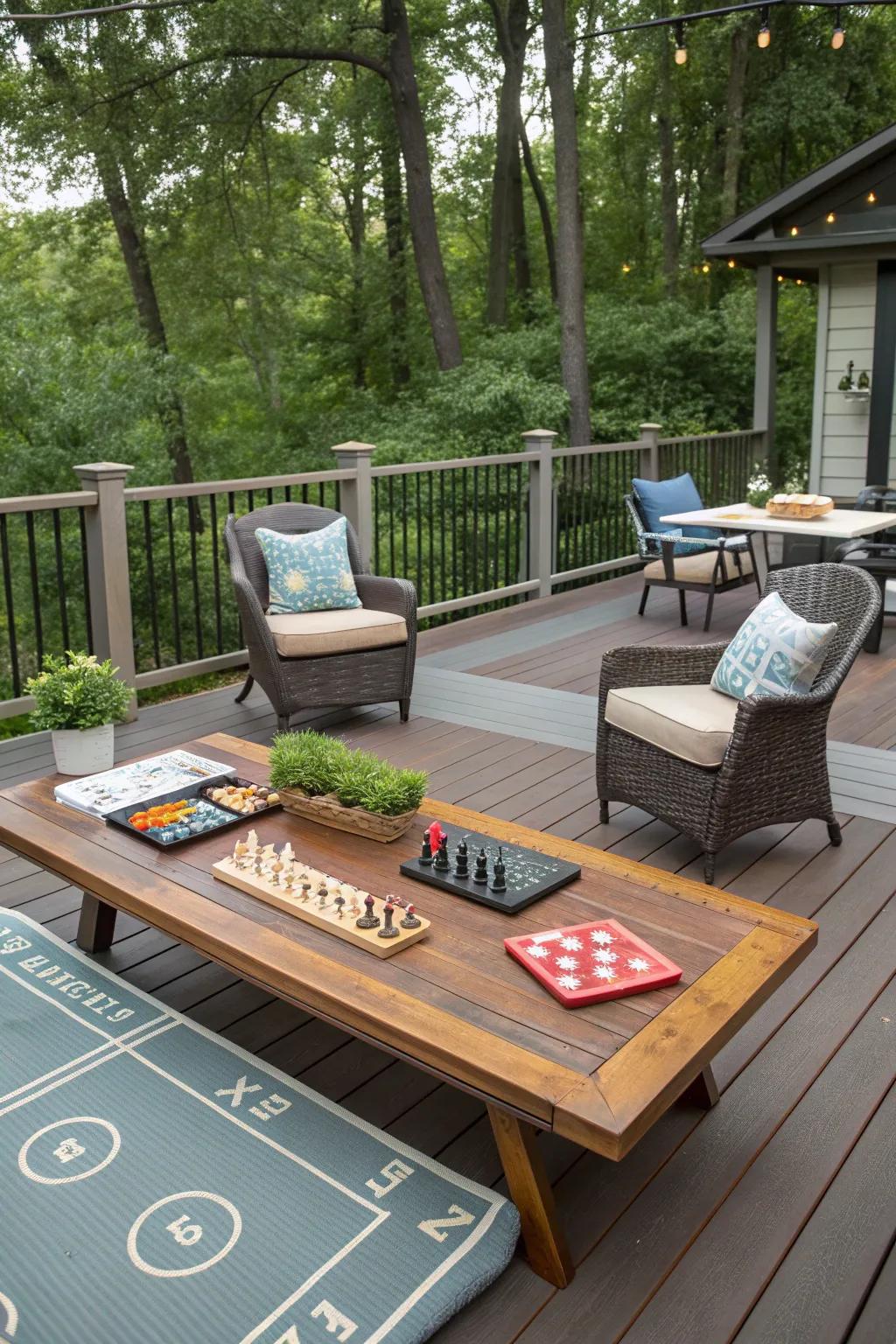 Flexible zones allow your deck to cater to any event.