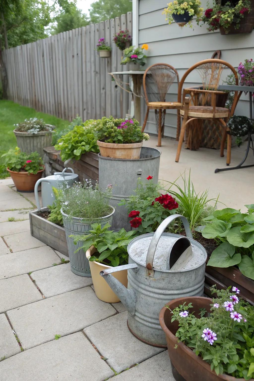Unique planters bring character to your outdoor space.