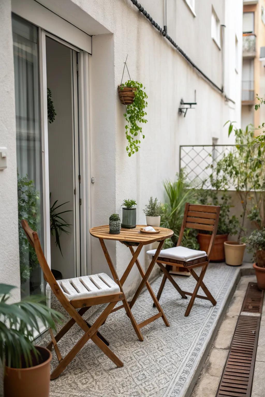 Minimalist designs create clean, functional patios.