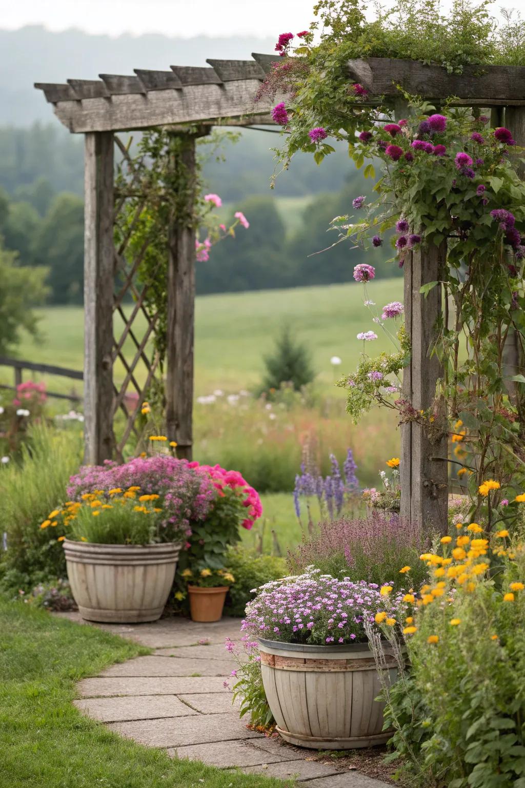 Bring a touch of the wild with wildflower planters.