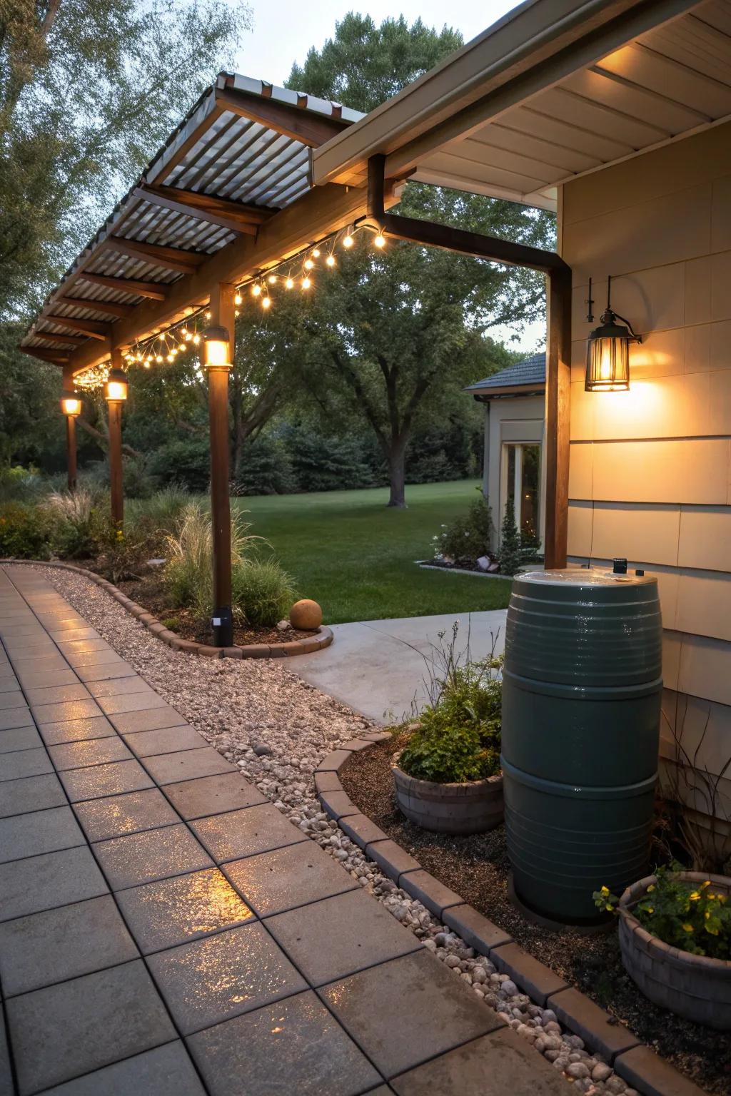 Eco-friendly patio accents for sustainable outdoor living.