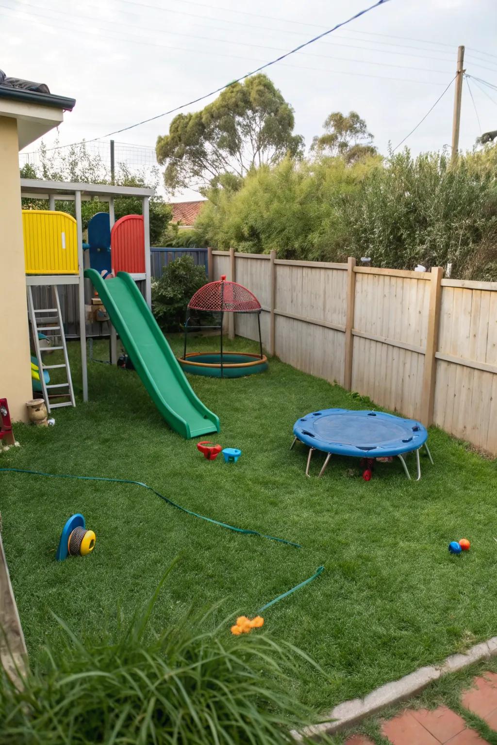 Movable play features offer flexibility and fun.