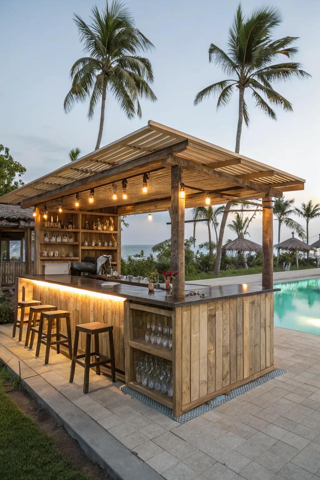 Choose eco-friendly options for a greener bar.