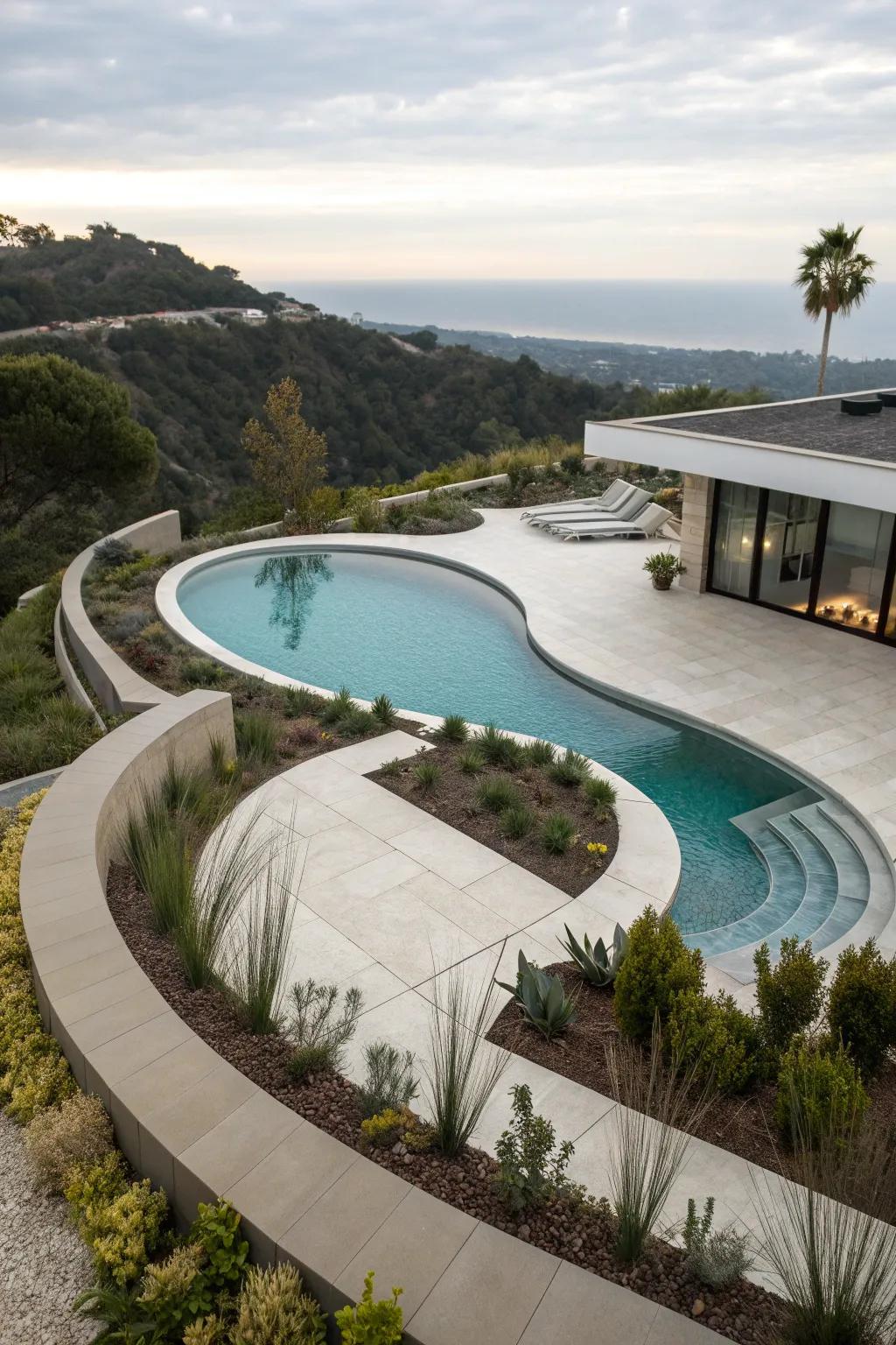 Unique pool shapes add personality and flair to your backyard.