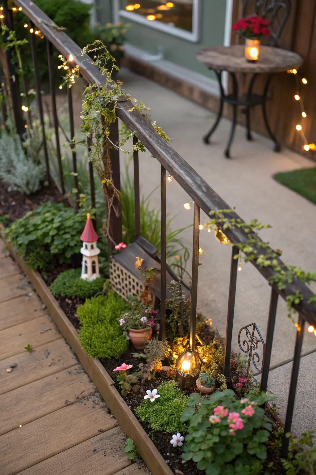 A touch of magic with a fairy garden.