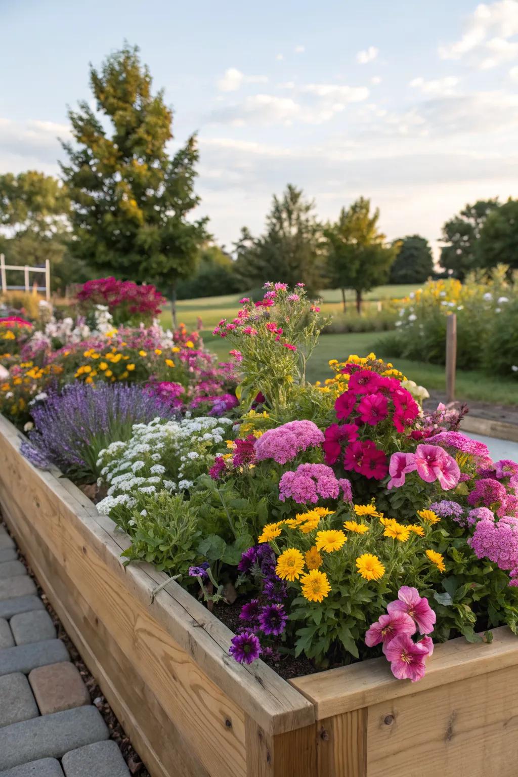 Perennial flowers bring lasting color with minimal maintenance.