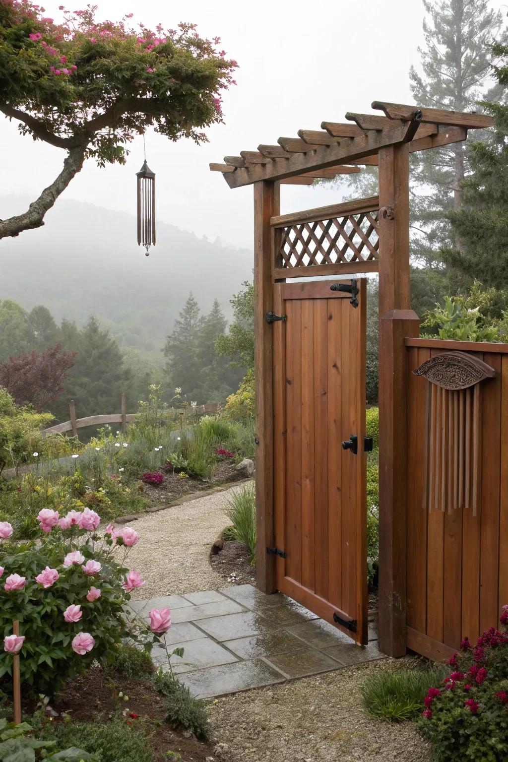 Lattice tops offer elegance and breezy privacy.