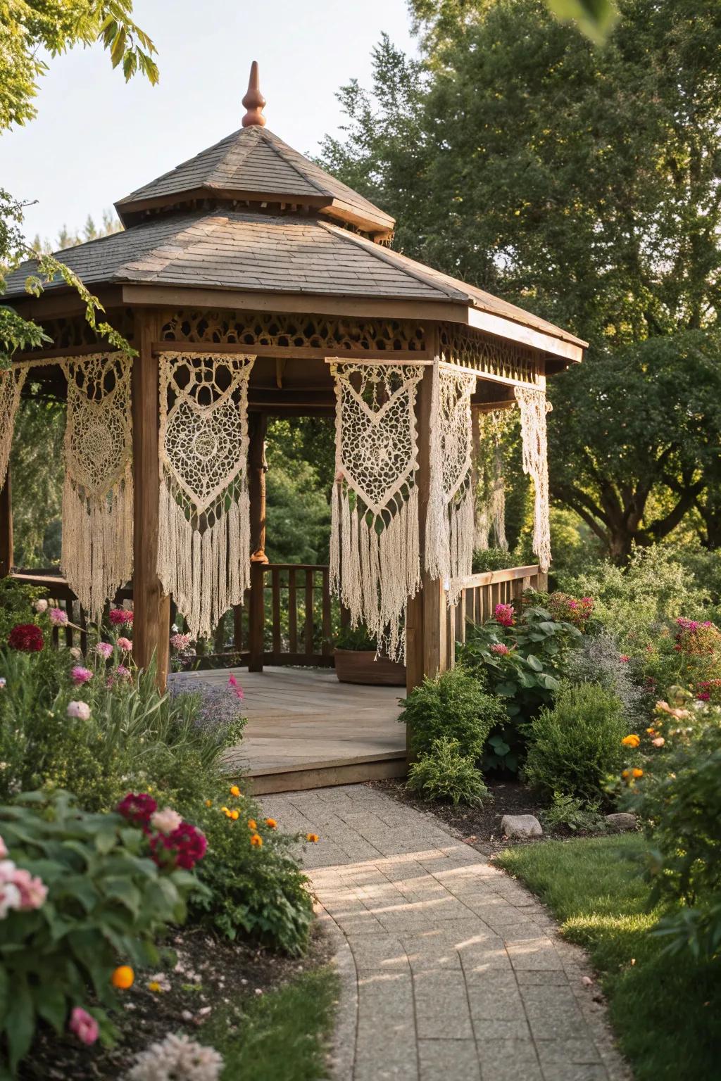 Hemp fabric roofs combine durability with eco-conscious style.