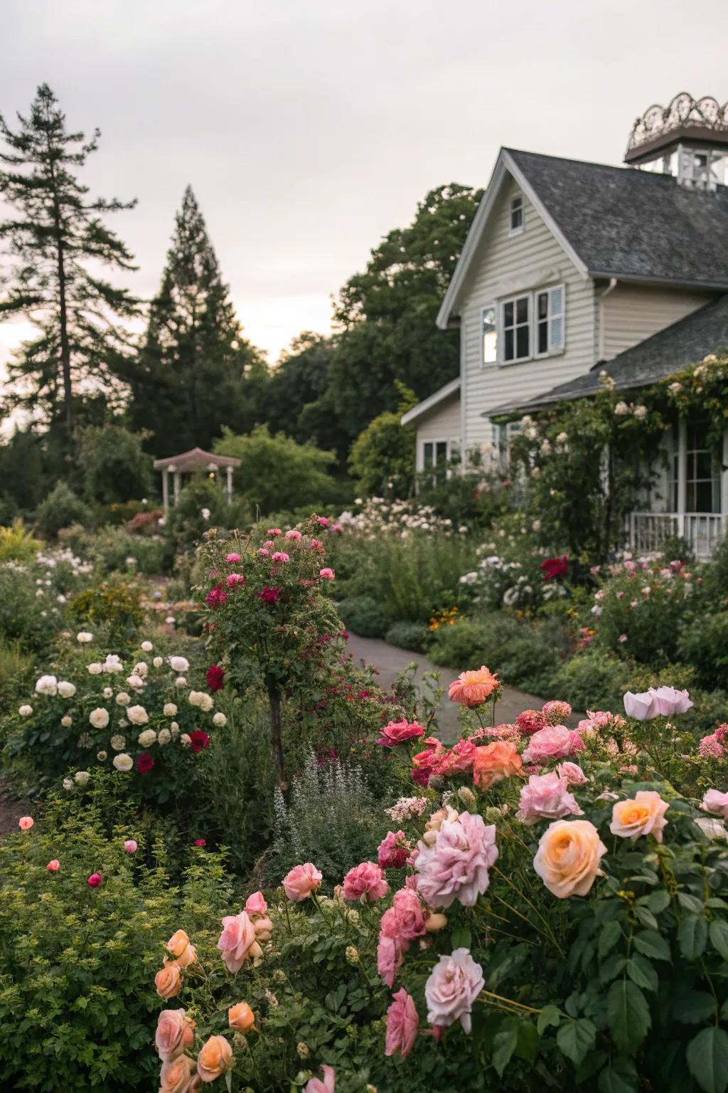 Keep your garden vibrant with roses and seasonal blooms.