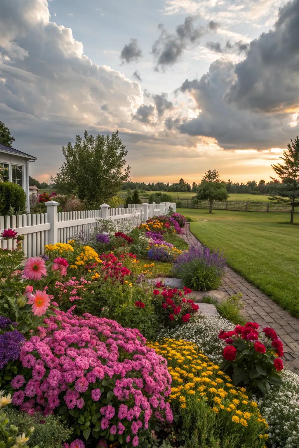 Perennial flowers offer lasting beauty.