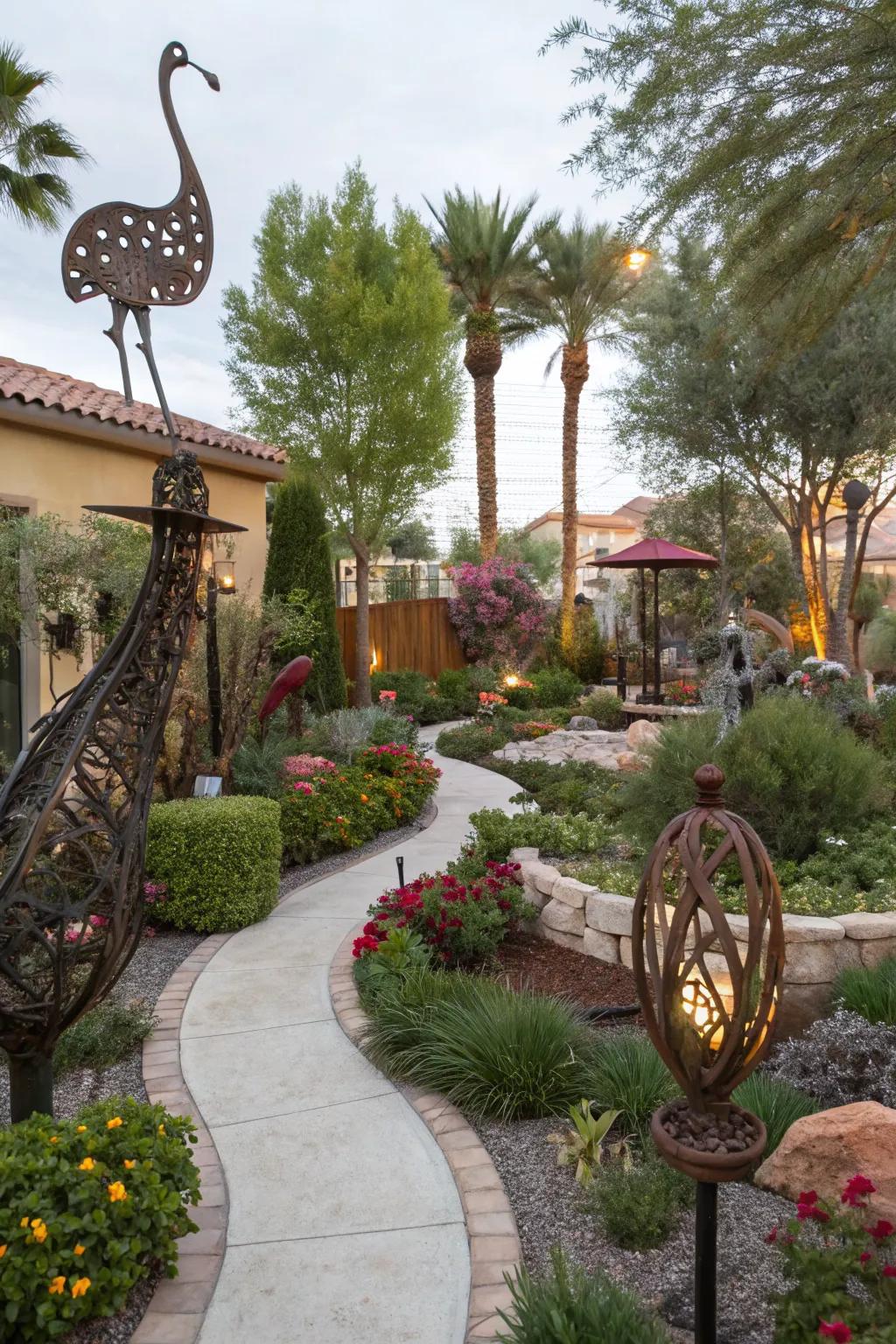 Garden art brings a unique flair to your outdoor space.