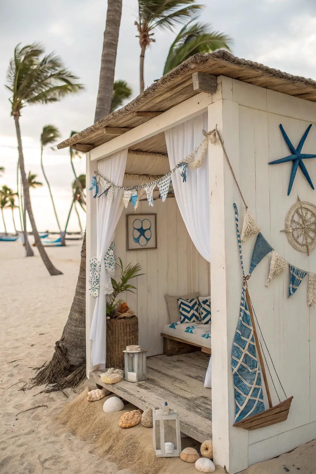 Relax in a beachside bliss cabana.