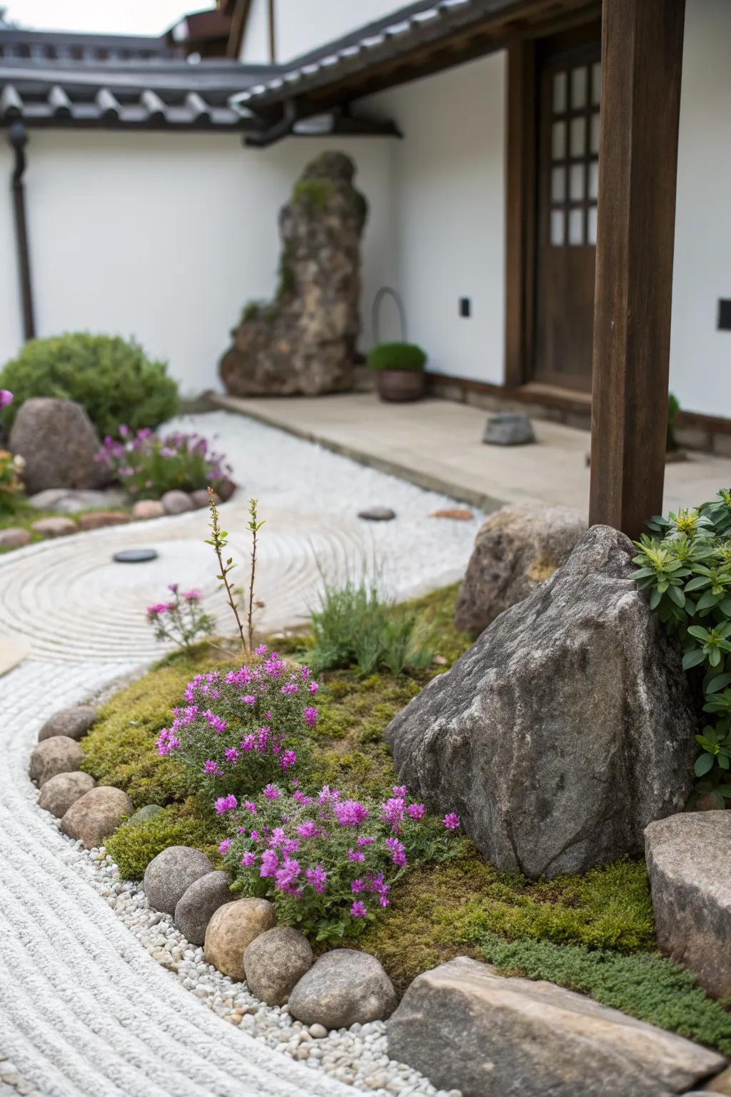 Japanese zen gardens offer tranquility and style.