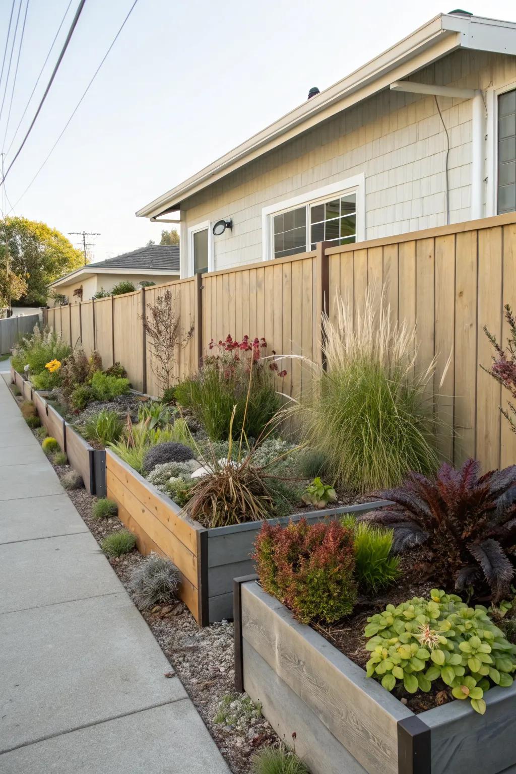 Vertical gardens maximize space.