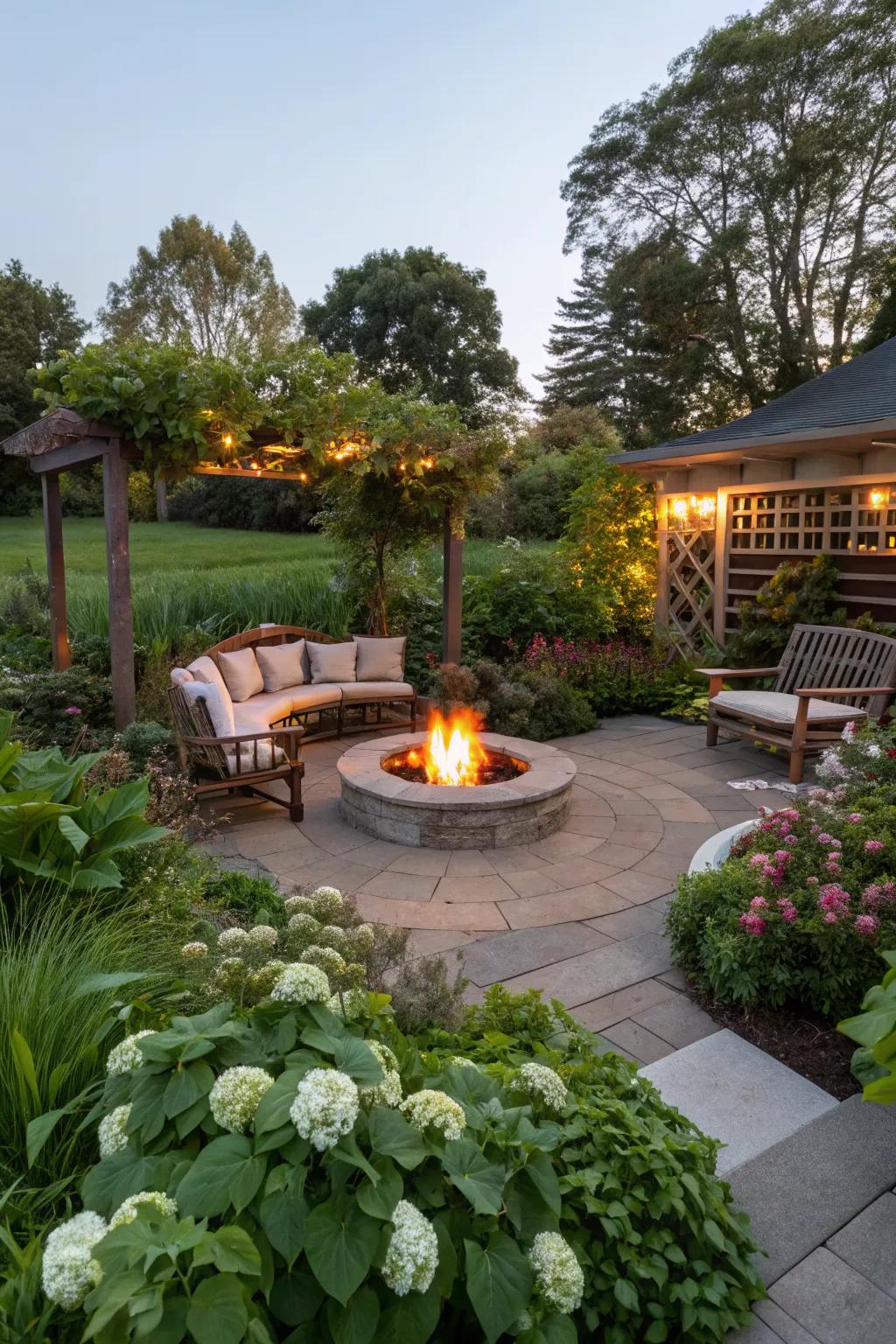 Entertaining zones encourage social interaction and enjoyment.