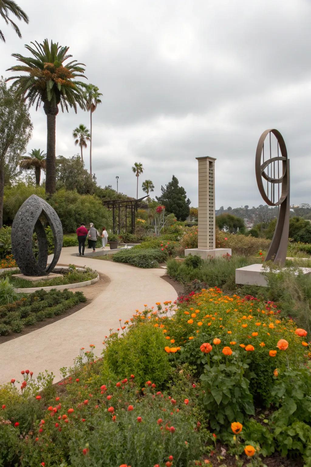 Add personality with garden art