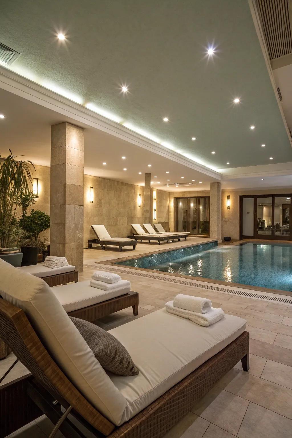 Recessed lighting offers a clean and subtle lighting solution.