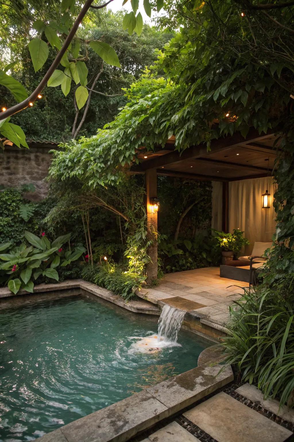 A hidden spillover adds an element of surprise and delight to your garden.