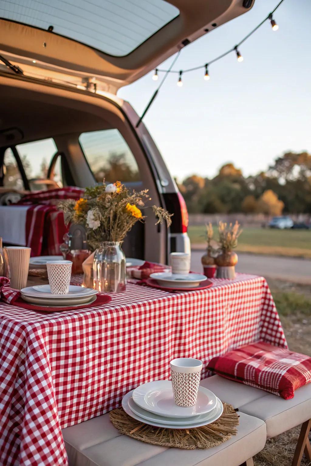 Incorporate timeless charm with gingham accents.