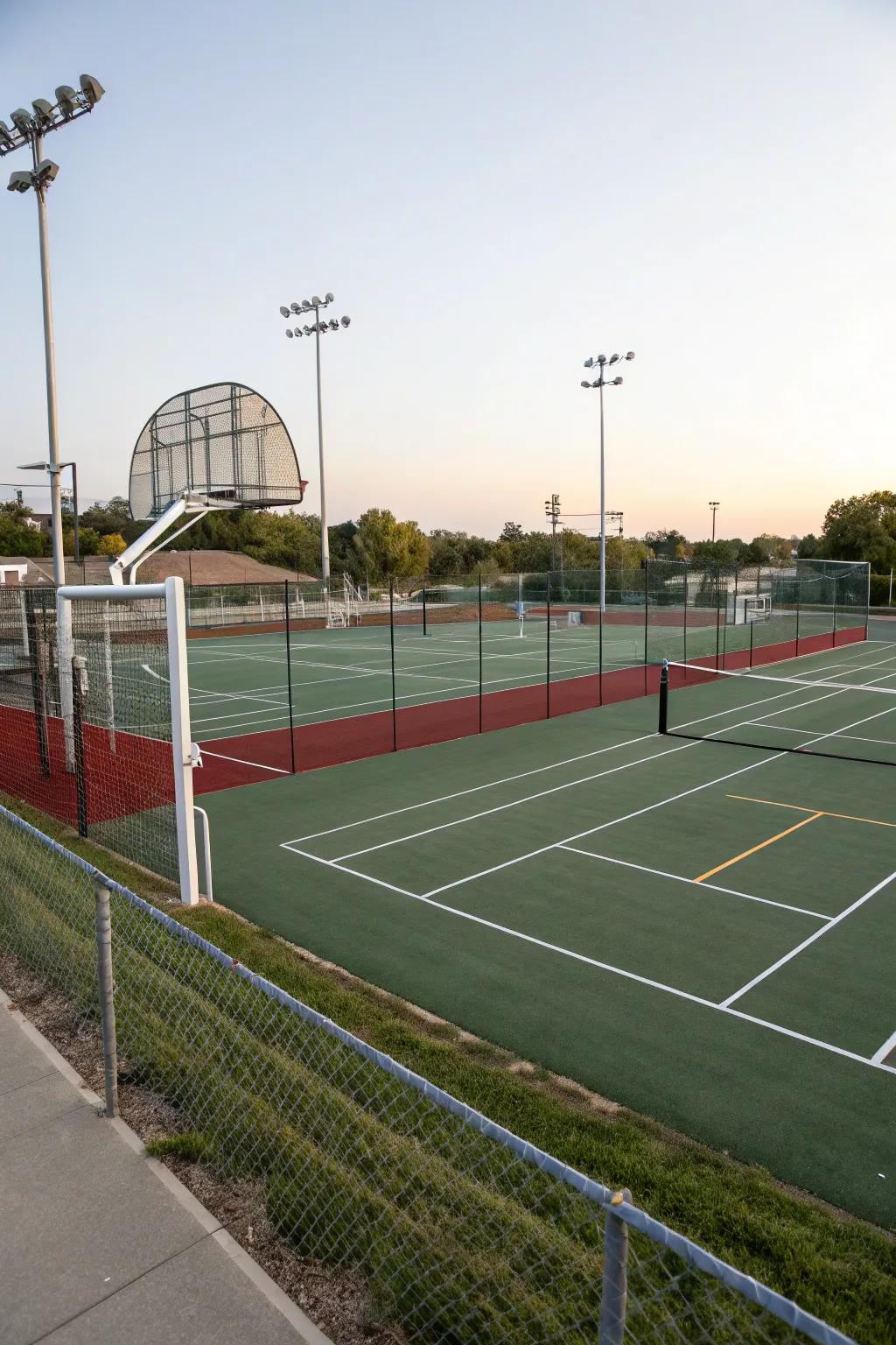 A sports arena offers diverse activities for everyone.