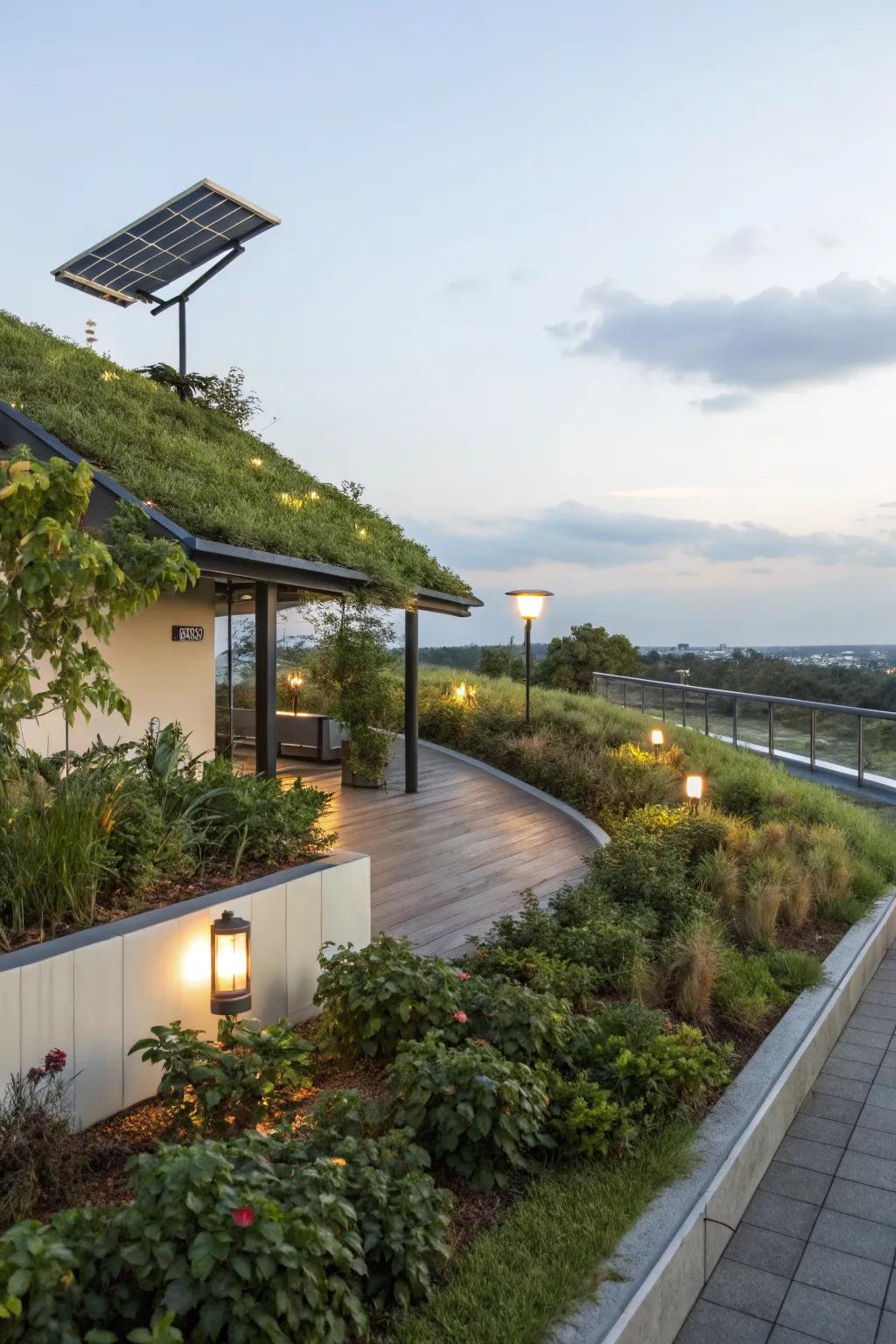 Go green with a sustainable rooftop.