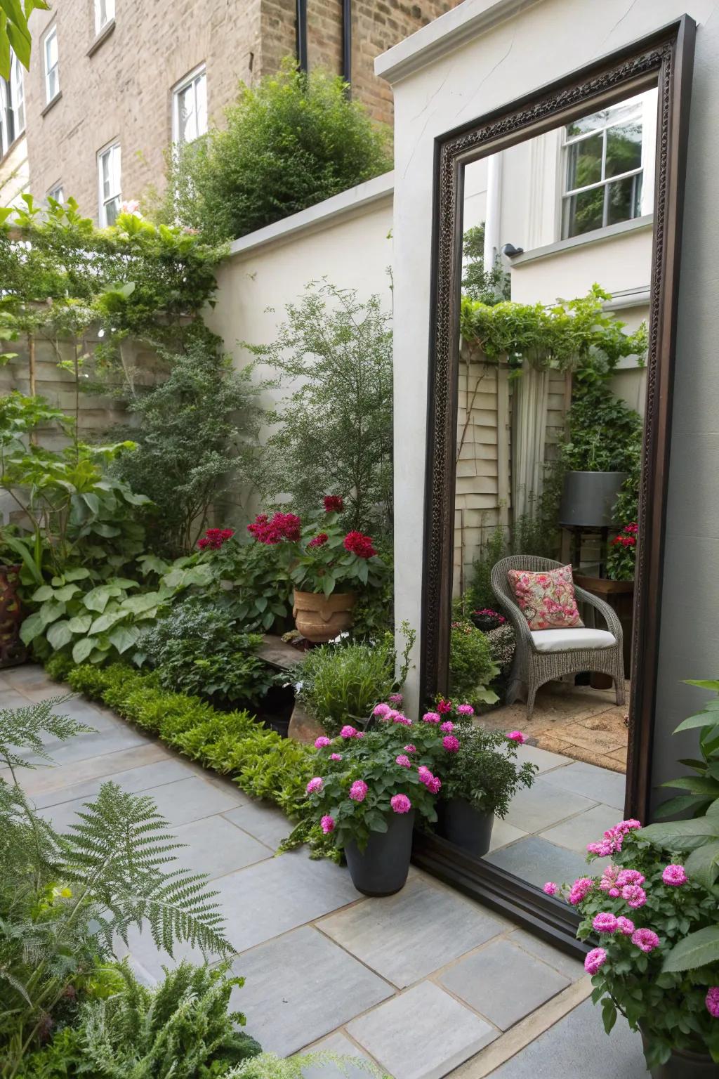 Mirrors can cleverly expand perceived space.