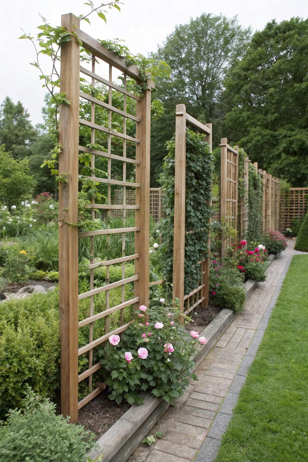 A modular trellis system offers customizable solutions.