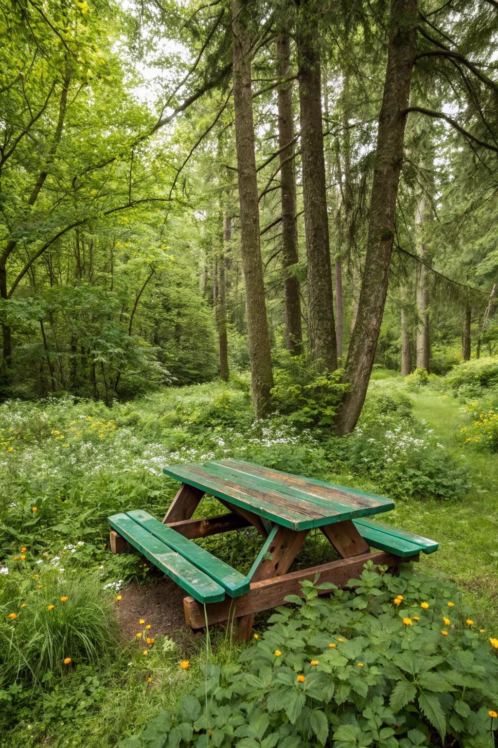 Woodland colors bring natural whimsy to your table.