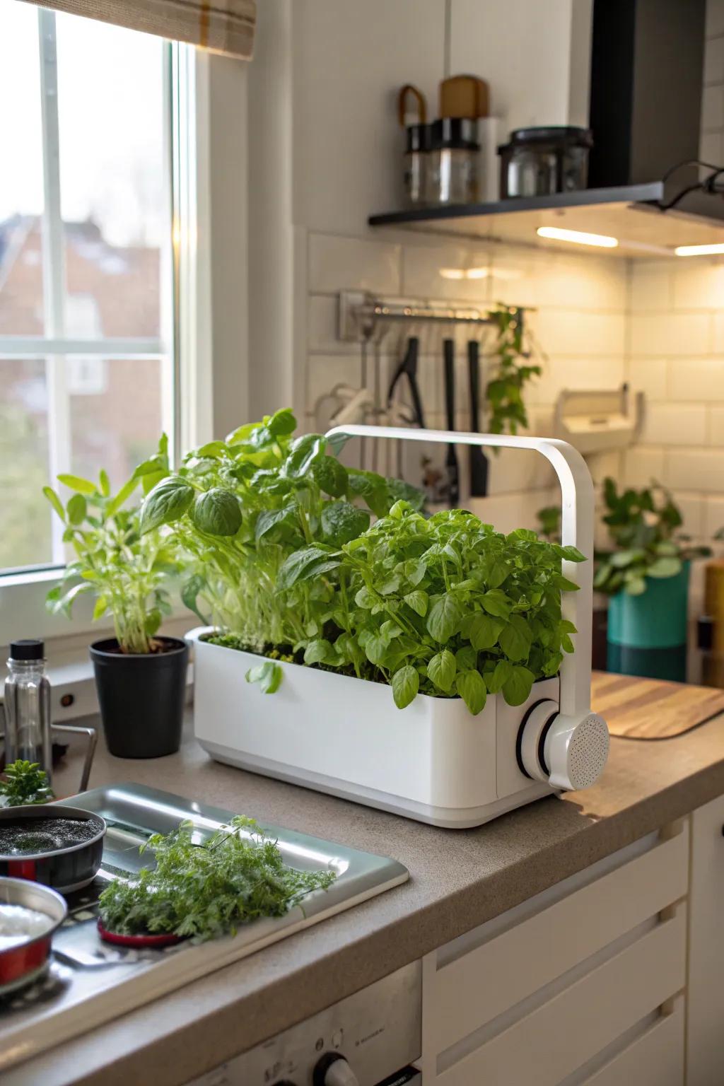 Hydroponic systems offer a soil-free gardening method perfect for urban living.