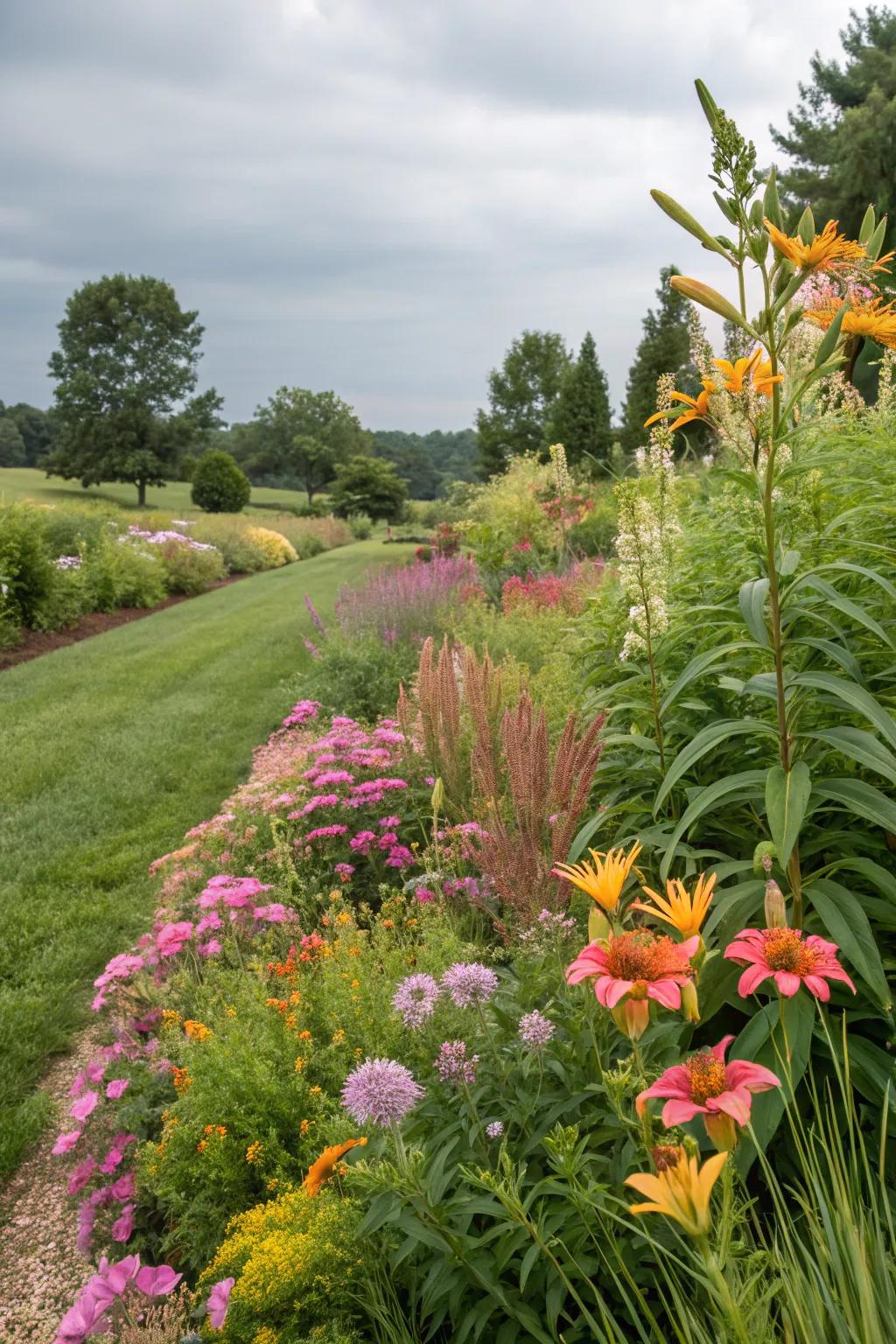 Perennials offer beauty with less maintenance effort.