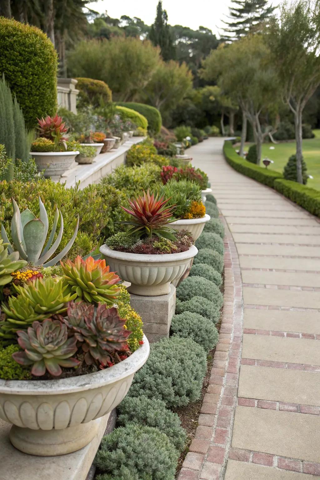 Chic succulent planters for easy beauty.