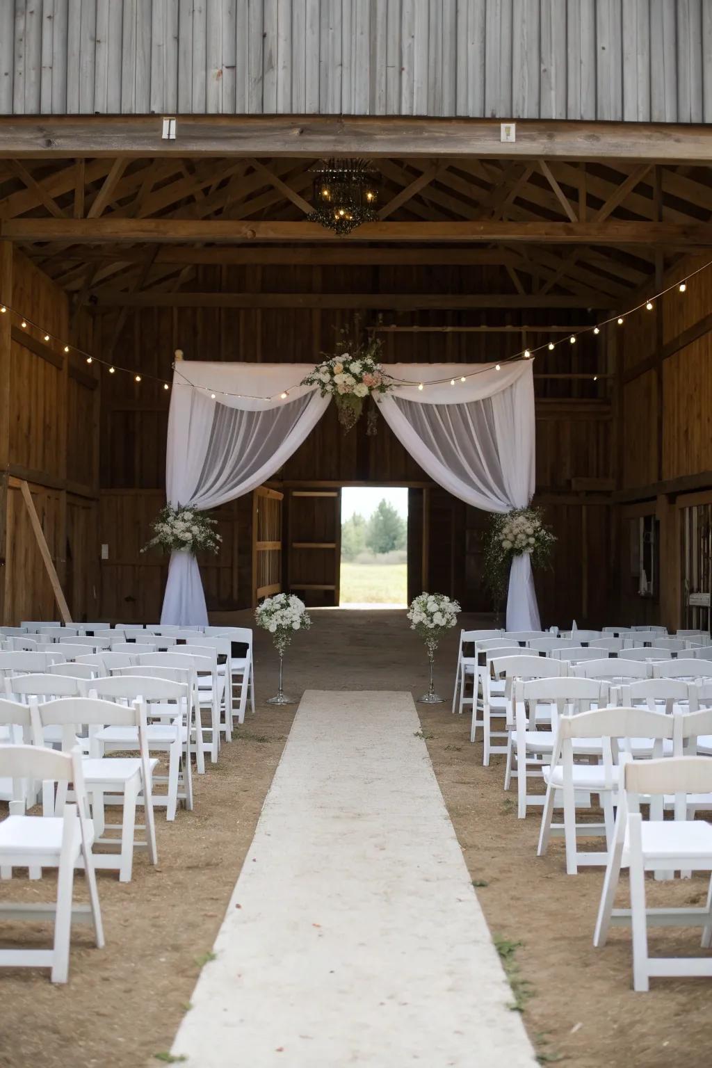 Minimalist touches for highlighting natural beauty.