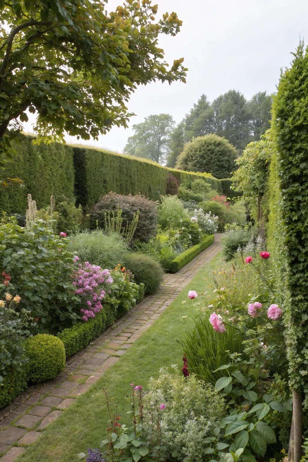 A green embrace that shelters your magical space.