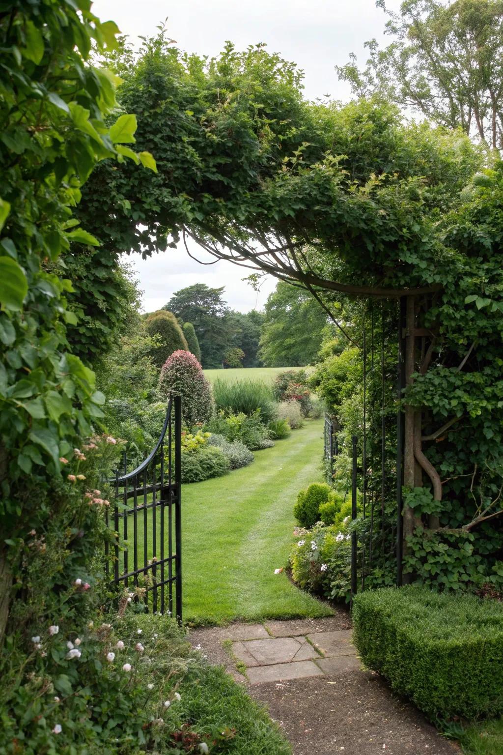 Living fences offer privacy and greenery in one.