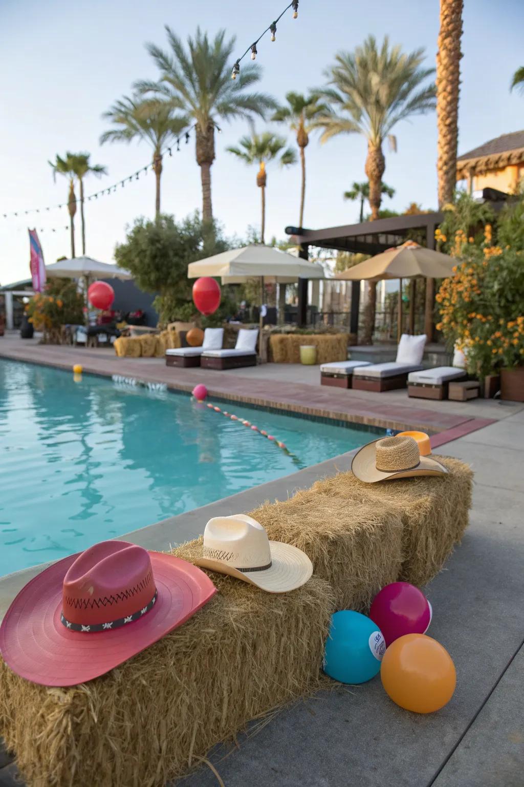 Saddle up for a fun western-themed pool party.