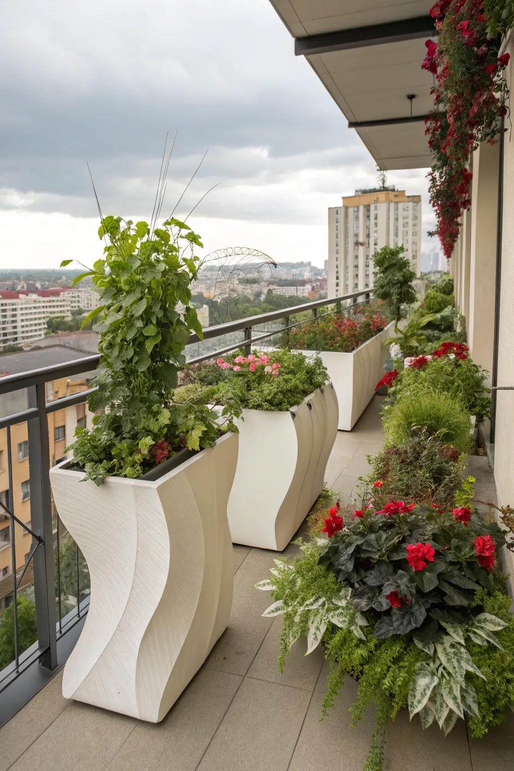 Express your artistic side with uniquely designed planter boxes.