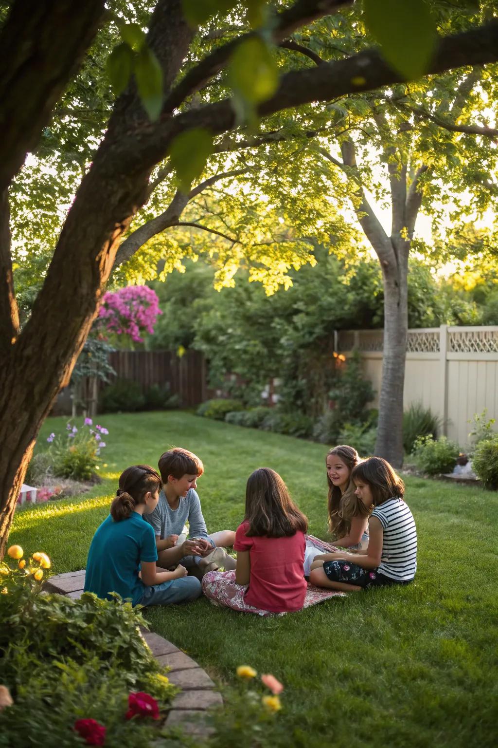 Storytelling circles inspire imagination.