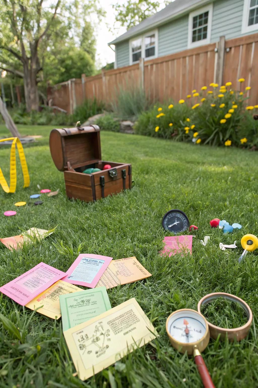 Embark on an exciting backyard scavenger hunt.