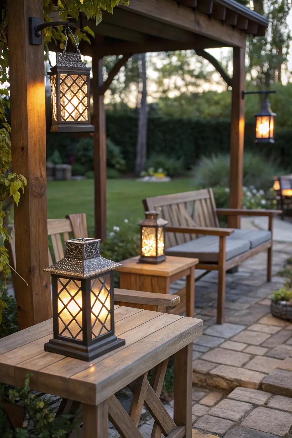 Add character and sustainability with eco-friendly patio elements.