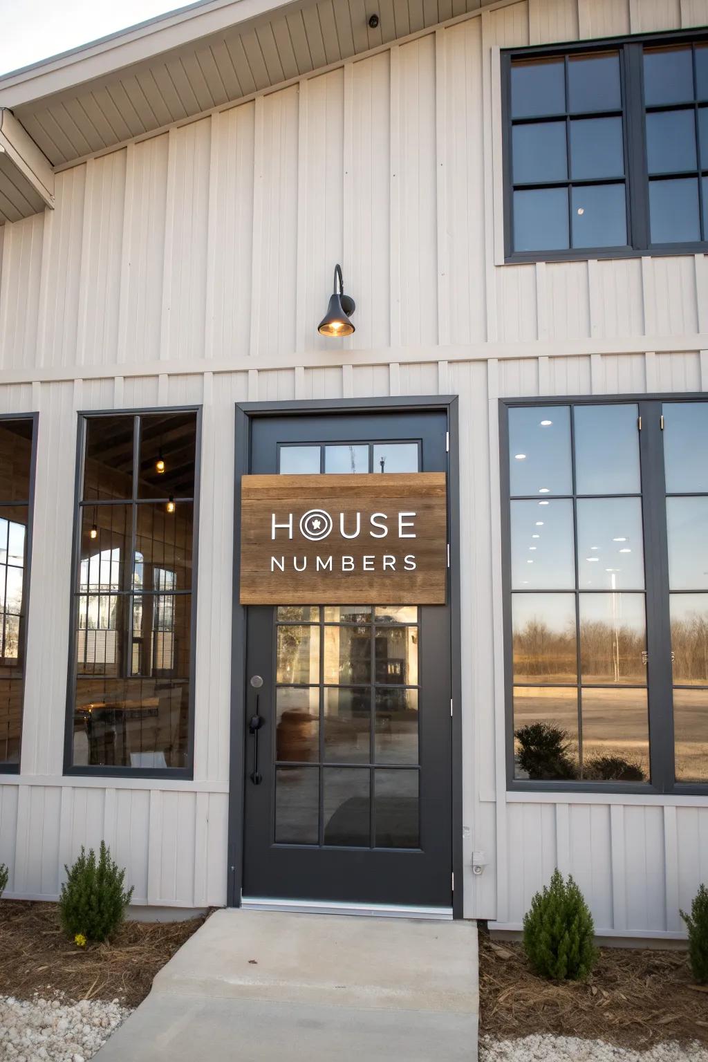 Stylish house numbers for form and function.