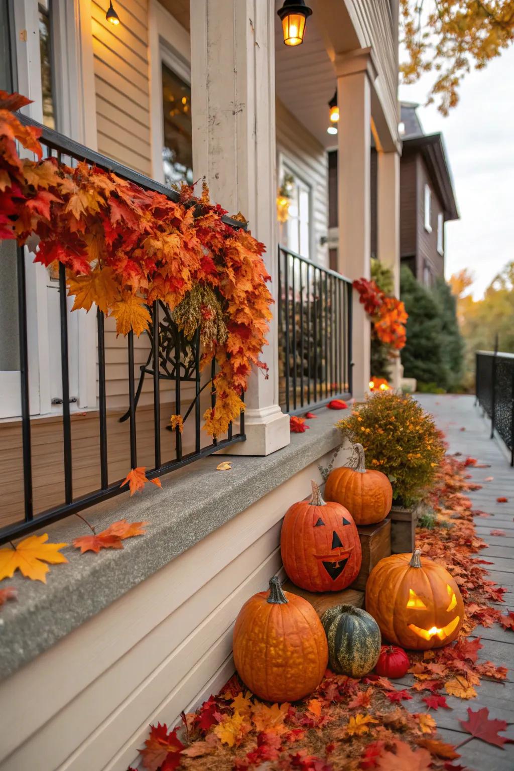 Seasonal decor keeps your balcony fresh and inviting all year.