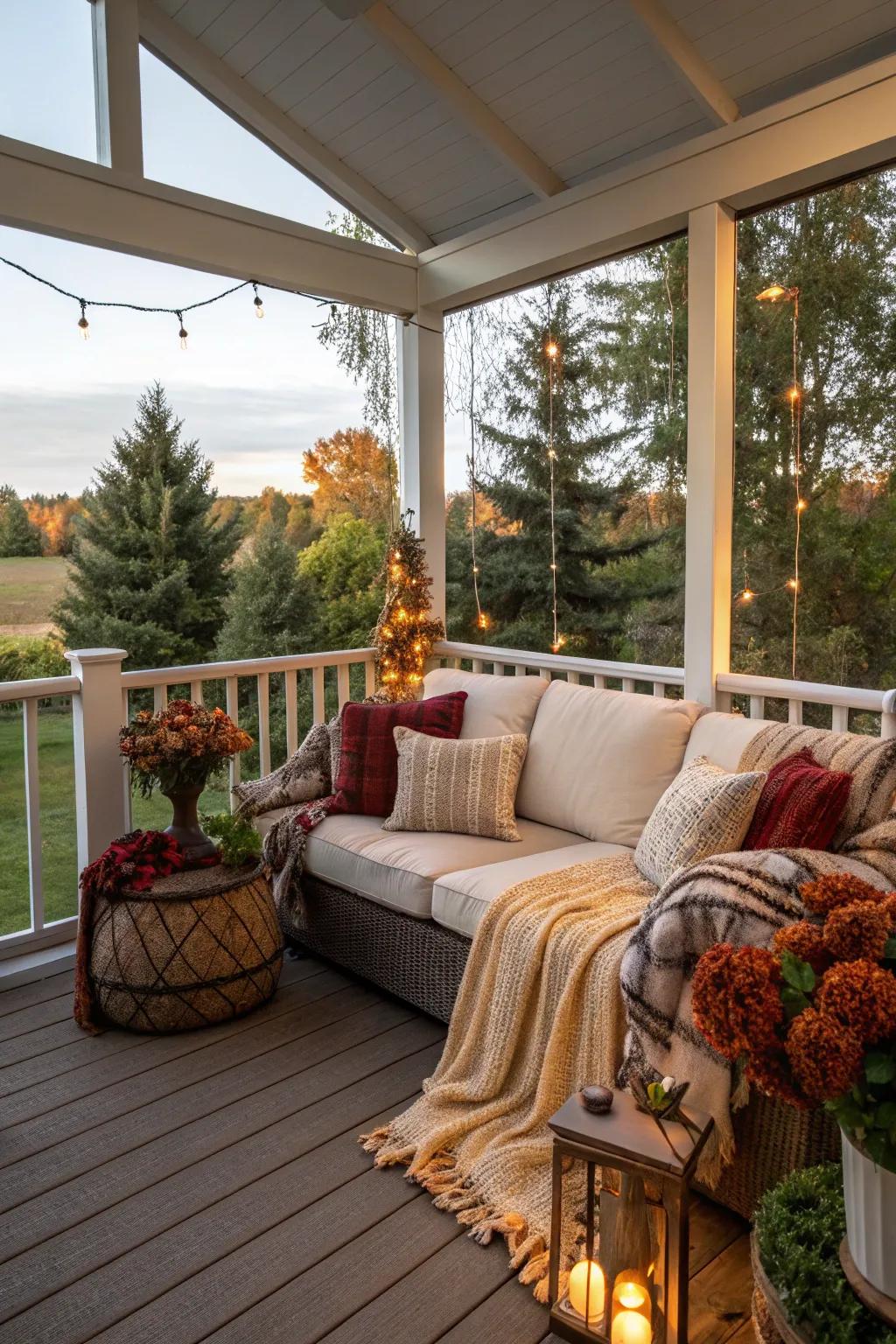 Heated cushions provide targeted warmth and comfort.