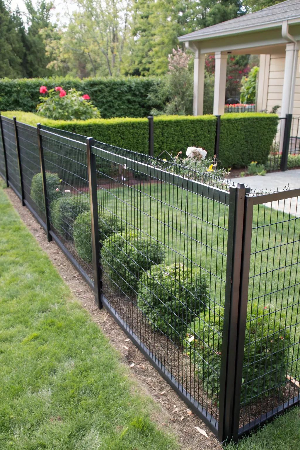 Pet barrier mesh keeps small pets safe and secure.